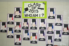 Decorated with children's artwork